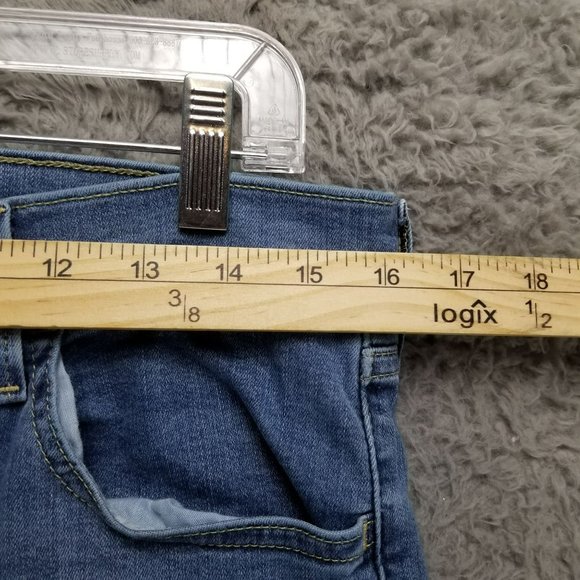 Levis Jeans Womens 32 720 Medium Wash Stretch High Rise Distressed Super Skinny - Picture 7 of 16